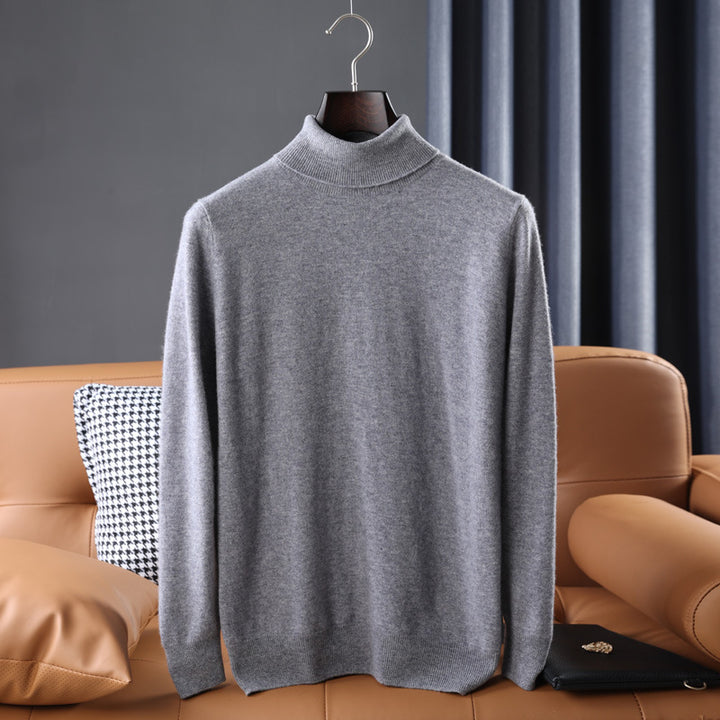 Herren Feiner Rollkragenpullover in schlanker Minimal‑Silhouette aus Woll‑Kaschmir‑Mix Echoarchiv