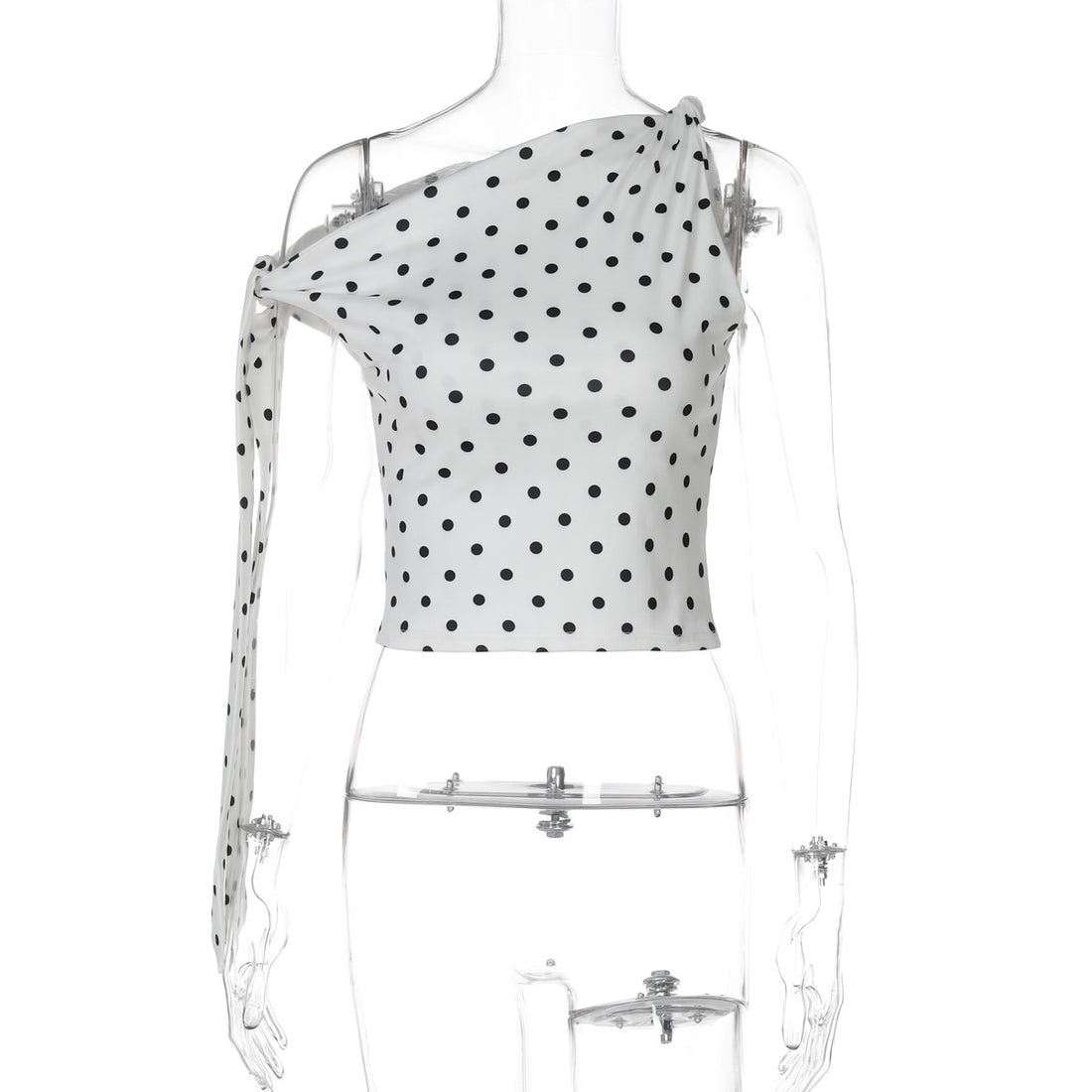 Damen Asymmetrisches Trägertop mit Punkten – Avérine
