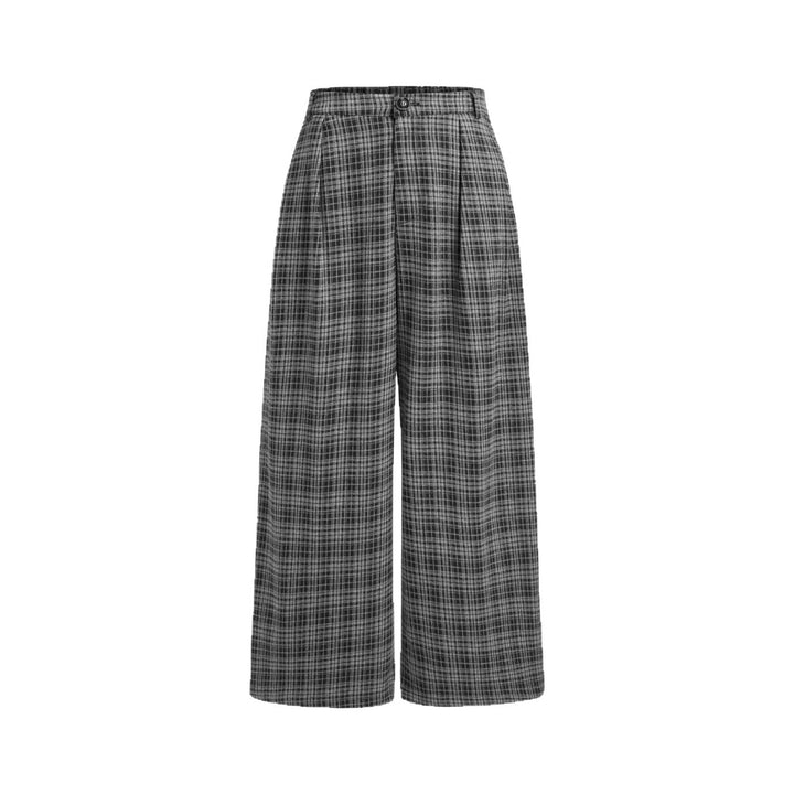 Damen Bequeme und modische Karohose Echo Archiv
