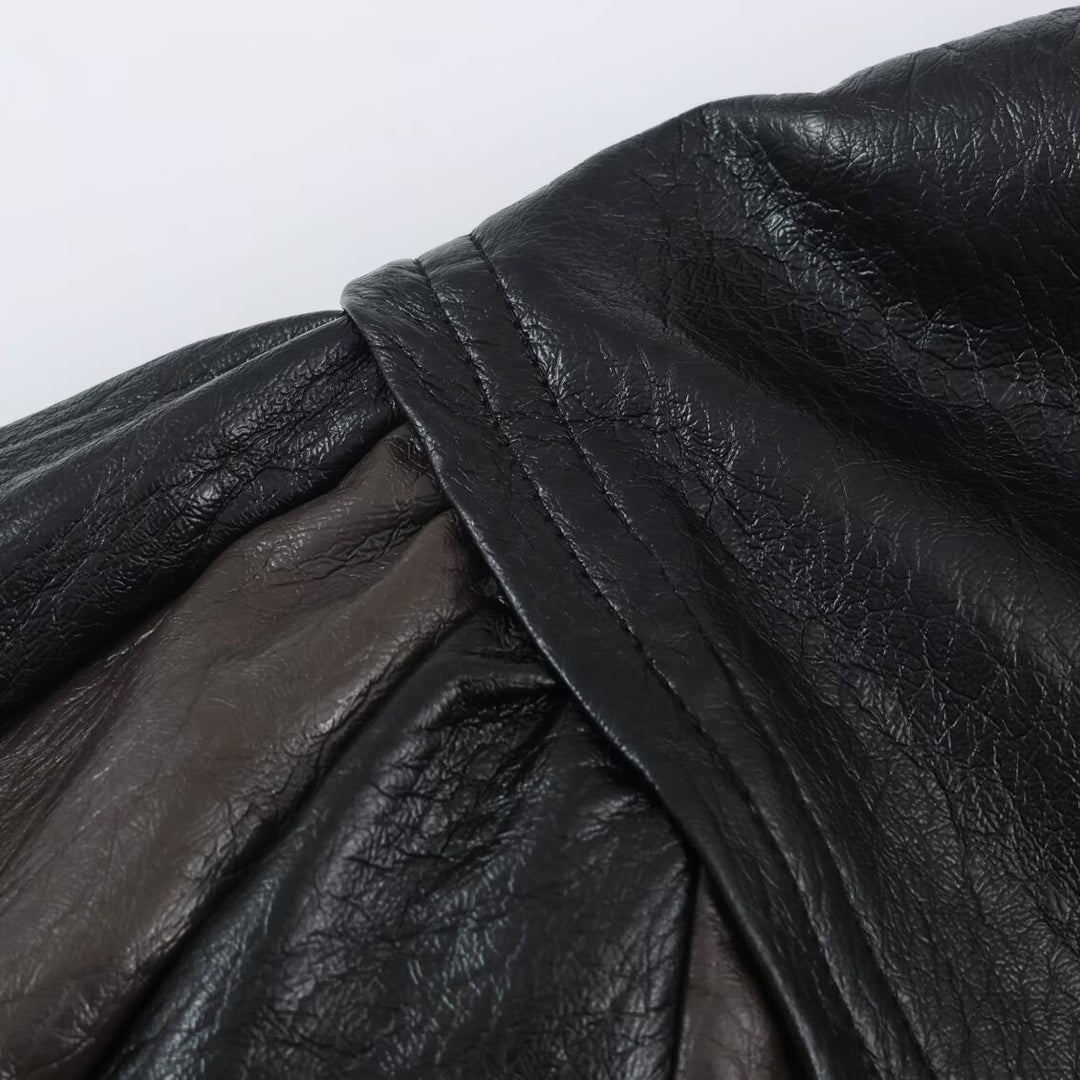 Damen Kurzjacke im Blousonstil mit hochabschließendem Kragen und Bindegürtel Echoarchiv
