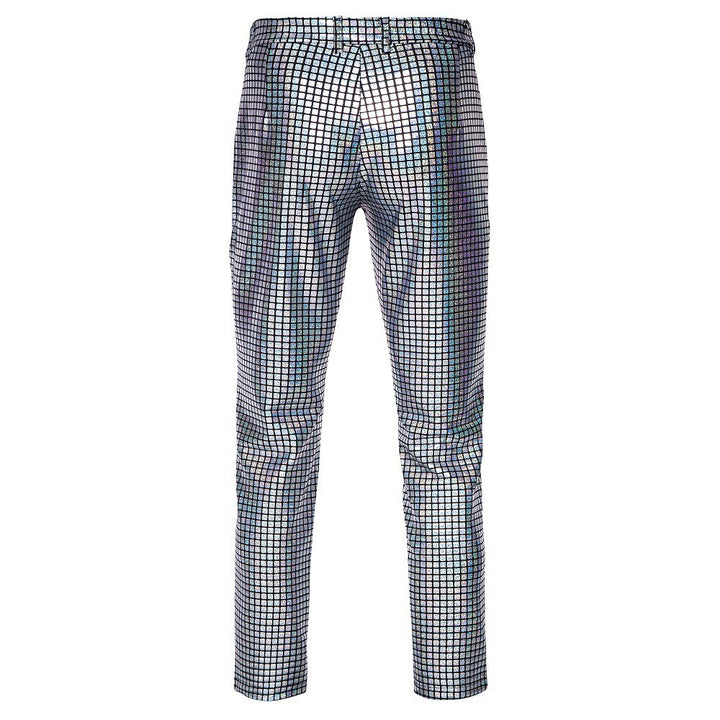 Herren Glamouröse Disco-Hose mit schimmerndem Obermaterial Echoarchiv