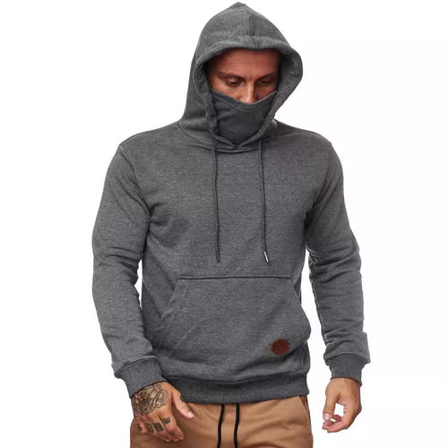 Herren Kapuzenpullover mit multifunktionalem Gesichtsschutz Echoarchiv
