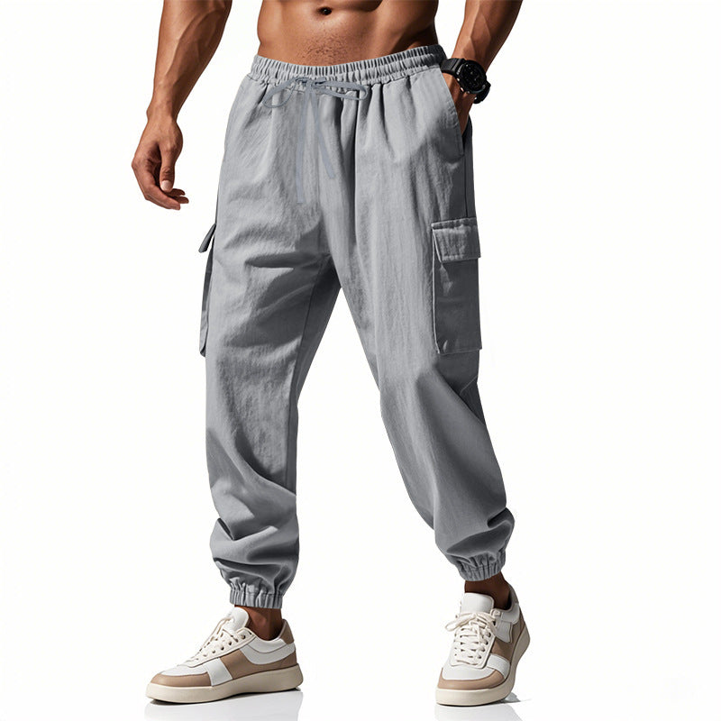Herren Bequeme Cargo-Hose mit elastischem Bund Echoarchiv