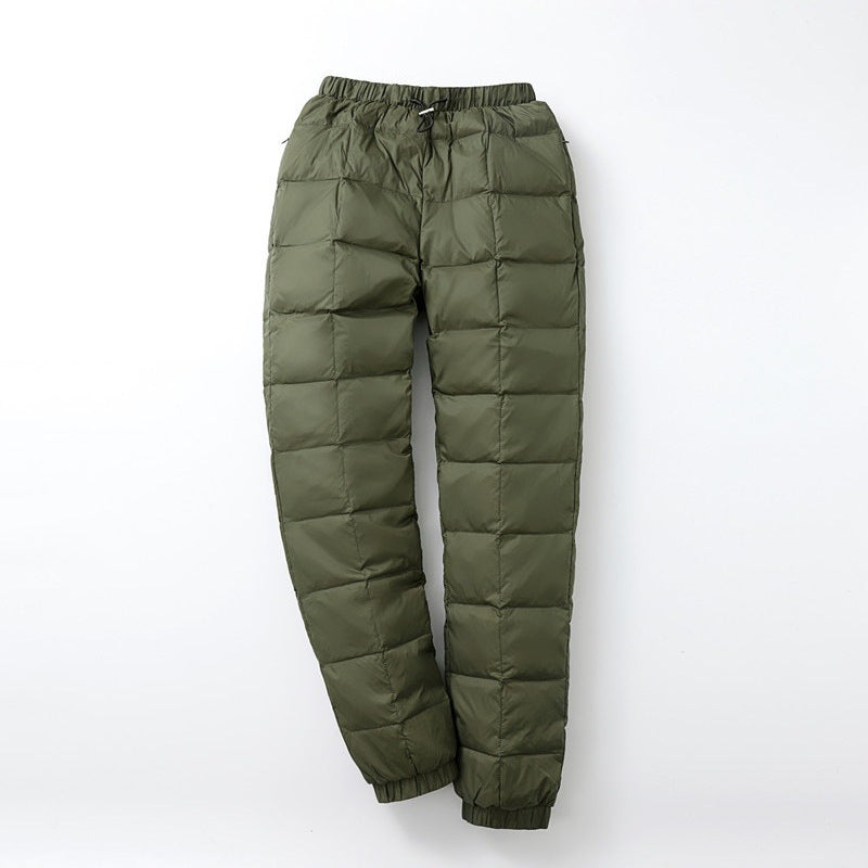 Herren Gepolsterte Thermohose mit Karosteppung und elastischem Saum Echoarchiv