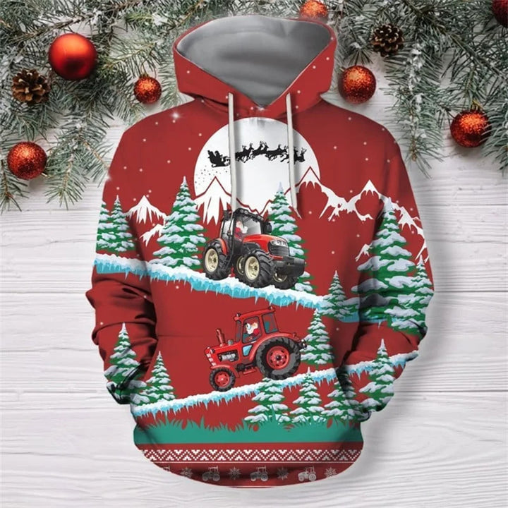 Damen Lustiger Kapuzenpullover mit weihnachtlichem DJ-Design Echoarchiv