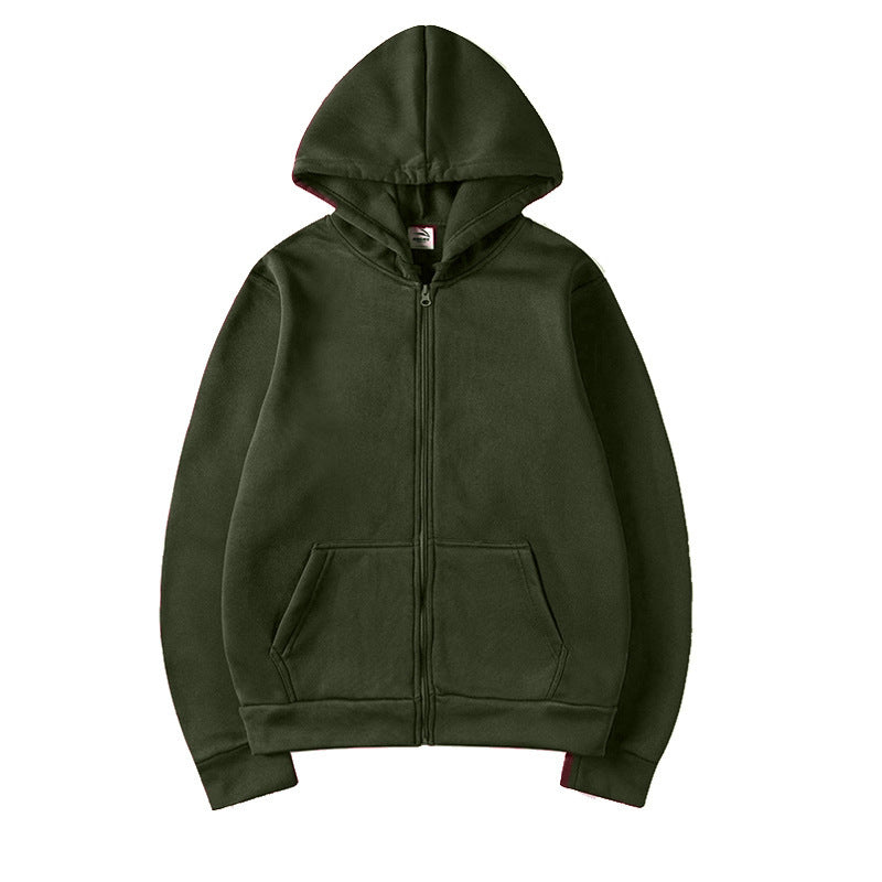 Damen Sportlicher Kapuzenpullover mit durchgehendem Reißverschluss und Tasche Echoarchiv