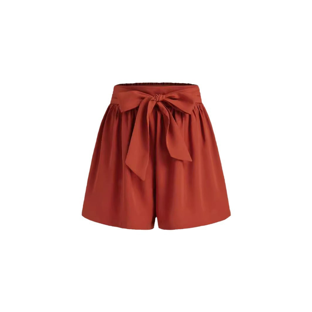 Damen Modische Wickelhose mit Bindegürtel Echo Archiv