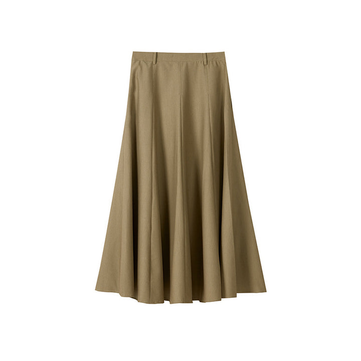 Damen Eleganter Maxirock mit Weit geschnittenem Design Echoarchiv