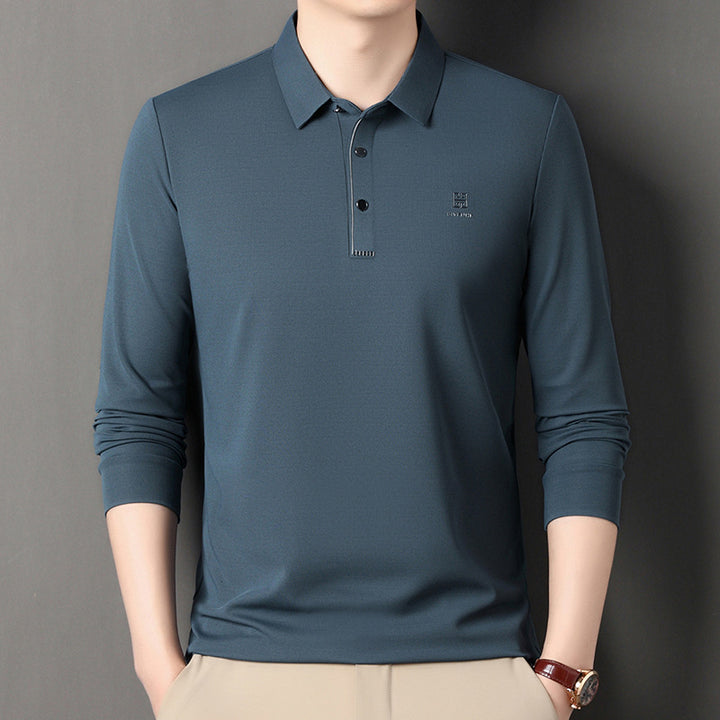 Herren sportliches Langarm Poloshirt mit innovativer Passform und feuchtigkeitsregulierendem Material Echoarchiv