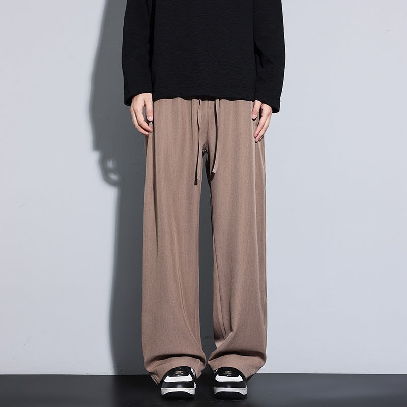 Damen Weite Palazzo‑Hose mit hohem Elastbund & Kordelzug Echoarchiv