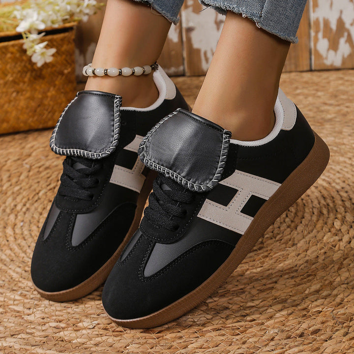 Damen Modische Sneakers mit eleganter Klappenakzent und rutschfester Sohle Echo Archiv