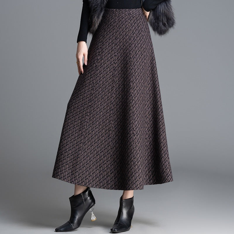 Damen Maxi-Rock mit elegantem geometrischen Muster Echo Archiv