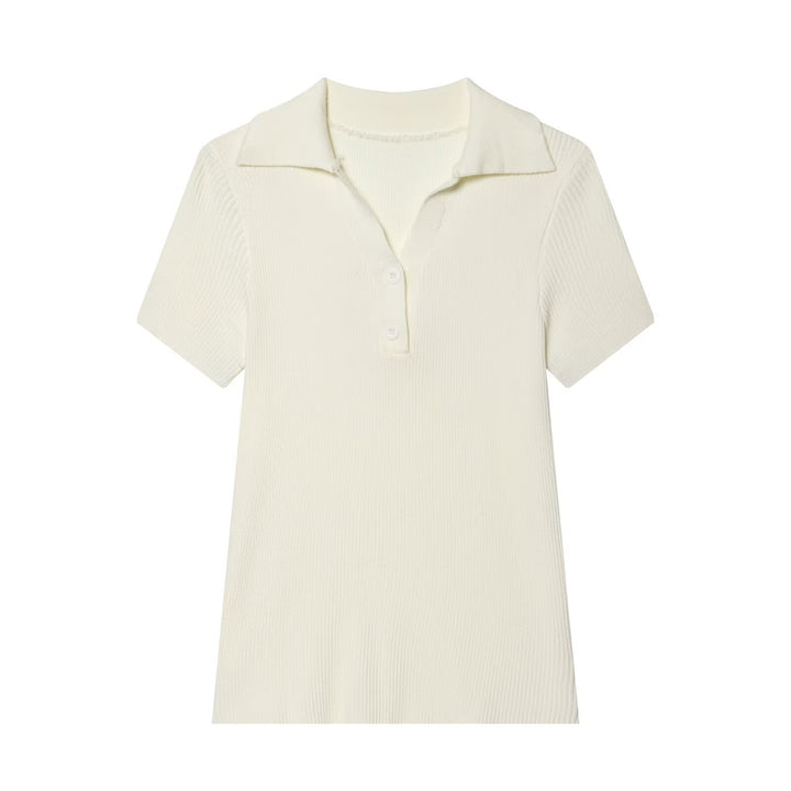 Damen Poloshirt mit strukturiertem Stoff und exklusivem Kragen Echo Archiv