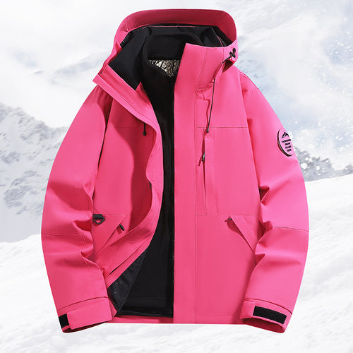 Damen Technische Ski- und Winterjacke mit abnehmbarer Innenjacke und verschweißten Nähten Echo Archiv