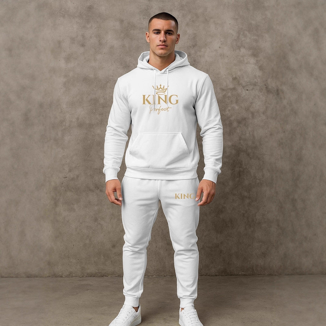 Herren Premium Kapuzenpullover und Jogginghose Set Echoarchiv