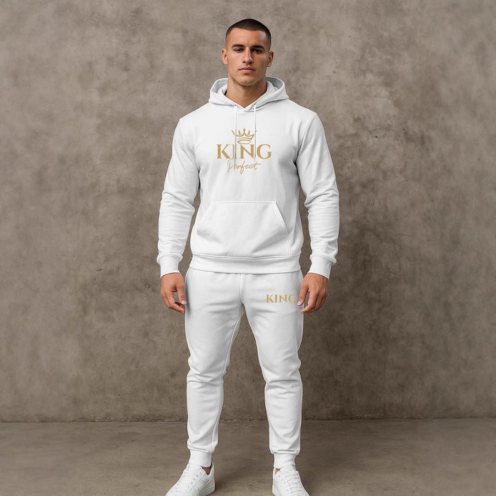 Herren Premium Kapuzenpullover und Jogginghose Set Echoarchiv