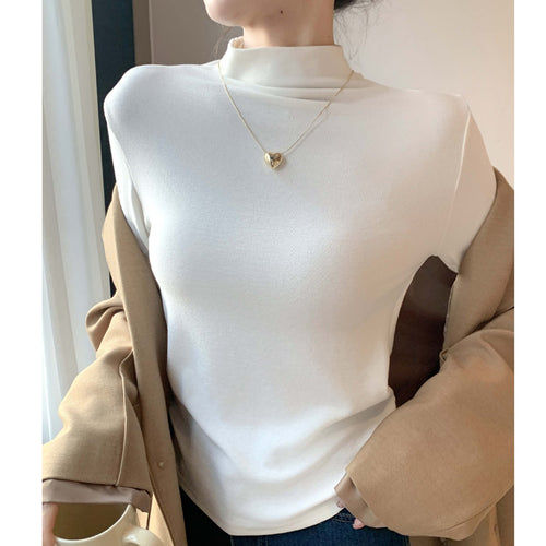 Damen Elegantes Langarmshirt mit hochgeschlossenem Kragen Echo Archiv 1787620449