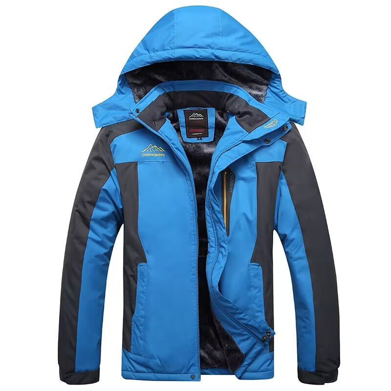 Herren Technische Winter-Outdoorjacke mit Fleece-Innenfutter und Kapuze Echoarchiv