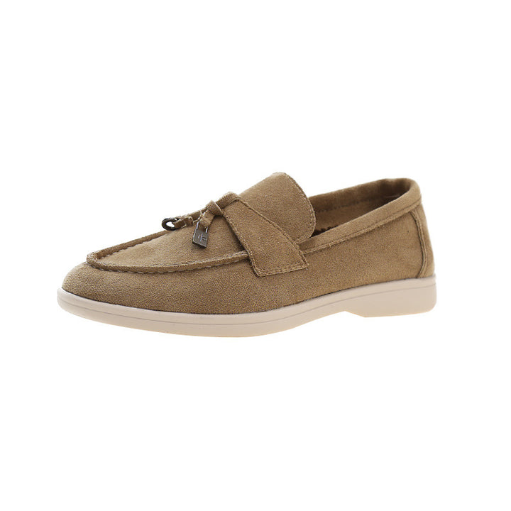 Damen Elegante Wildleder-Loafer mit Quasten und gepolstertem Komfortfußbett – Lioré