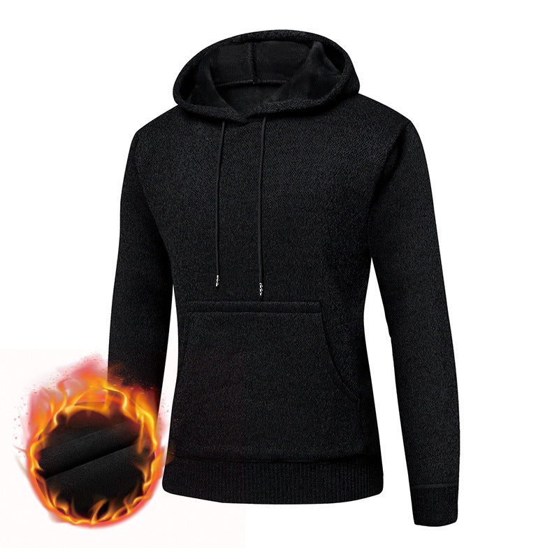 Herren Gefütterter Kapuzenpullover mit Thermofutter und Kängurutasche Echo Archiv