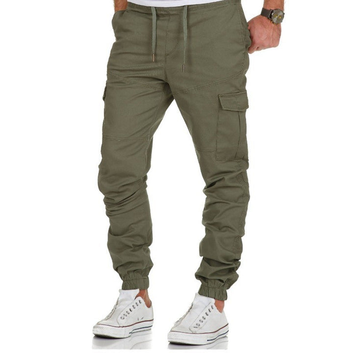Herren Cargo-Hosen mit elastischem Bund und seitlichen Taschen Echoarchiv