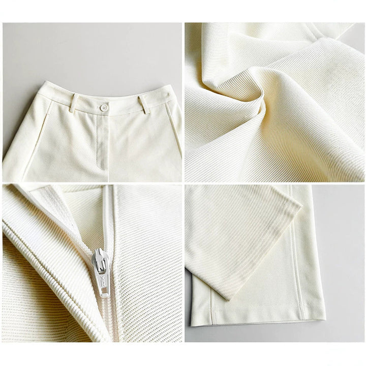 Damen Weit geschnittene elegante Trousers Echoarchiv