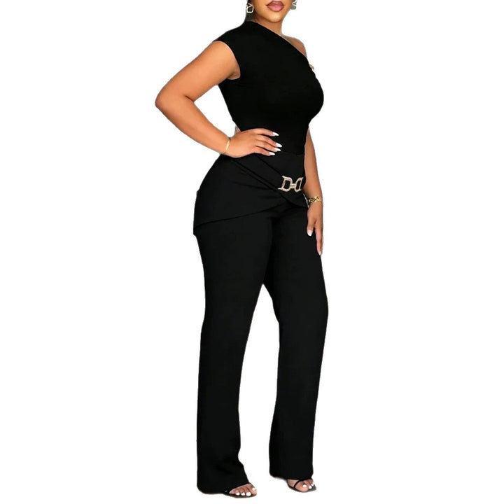 Damen Elegantes One-Shoulder Jumpsuit Echo Archiv