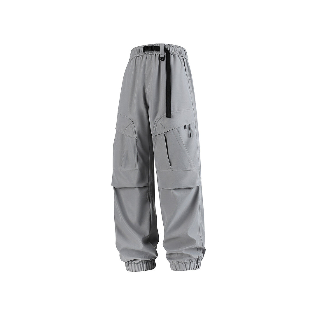 Herren Weite technische Cargo-Joggerhose mit elastischem Tunnelzugbund und Mehrfachtaschen Echo Archiv