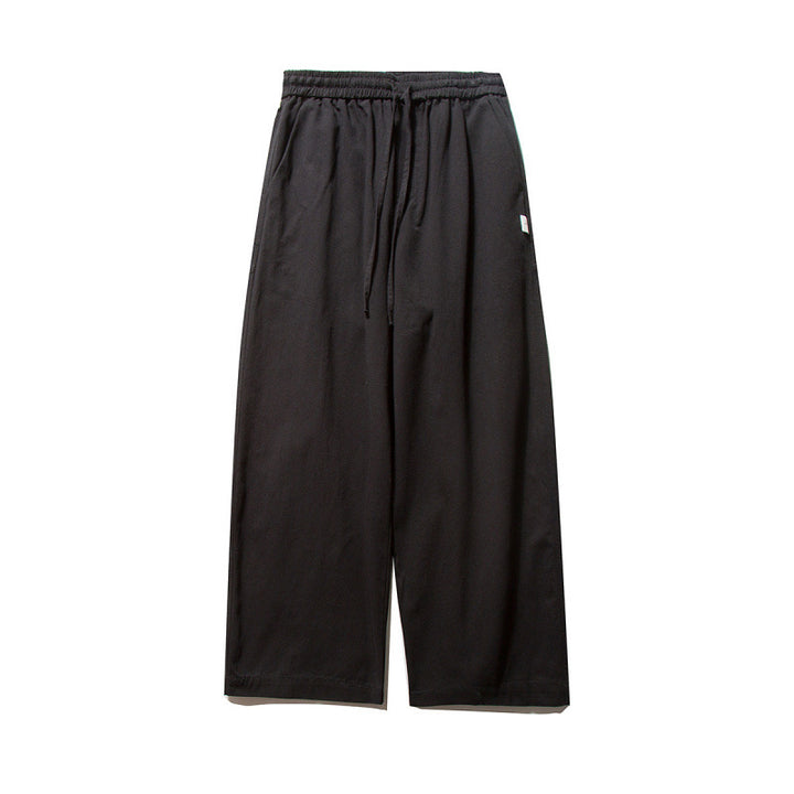 Unisex Weite Culotte-Hose mit elastischem Bund und Kordelzug Echo Archiv