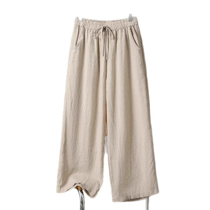 Damen Luftige Freizeithose mit weitem Schnitt und elastischem Bund Echo Archiv