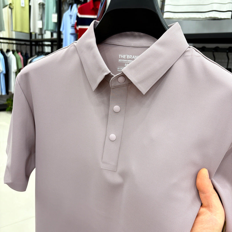 Herren Poloshirt mit atmungsaktivem Funktionsgewebe und innovativer Knopfleiste Echoarchiv