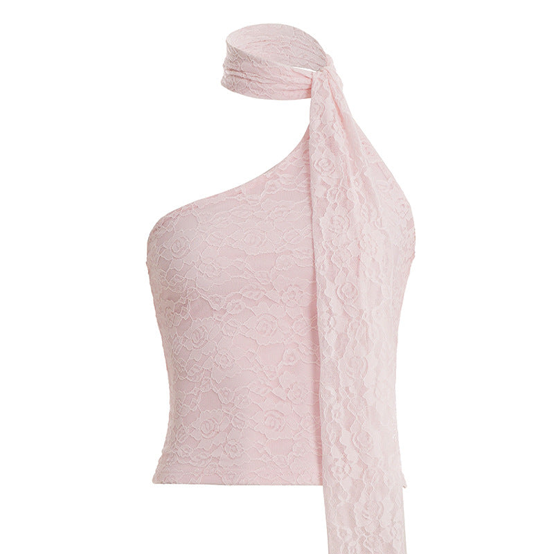 Damen asymmetrisches Top mit schickem Halsteil Echo Archiv