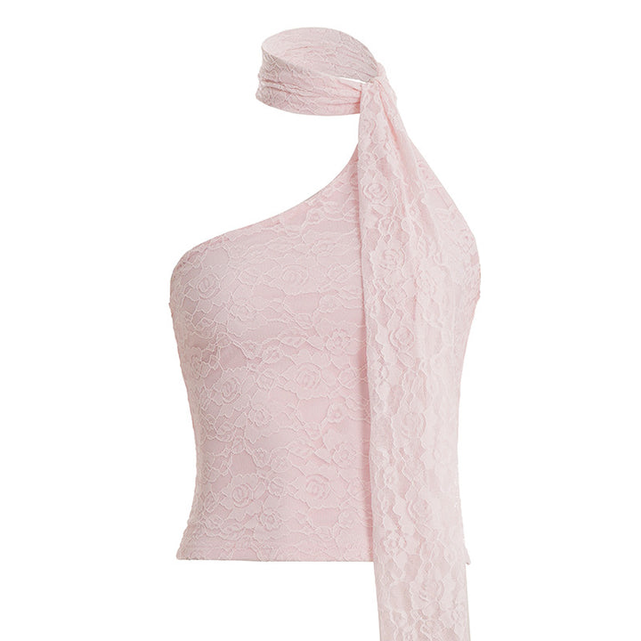 Damen asymmetrisches Top mit schickem Halsteil Echo Archiv