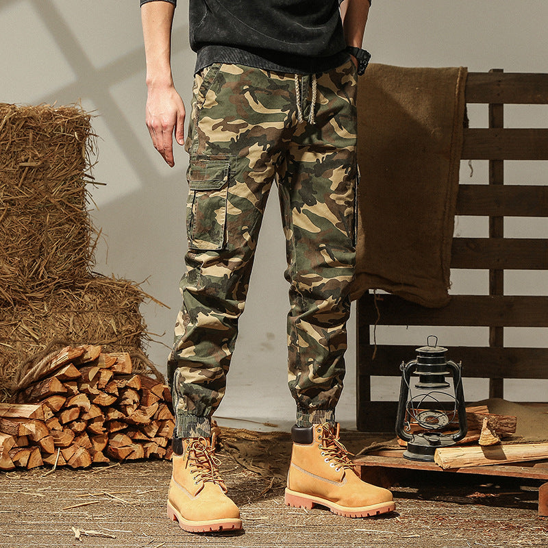 Herren cargo Jogginghose mit praktischen Taschen und elastischem Bund Echoarchiv