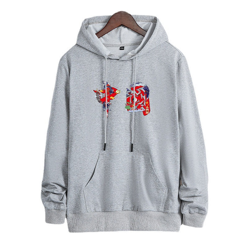 Unisex Kapuzen-Sweatshirt mit Kängurutasche und auffälligem Grafikprint Echo Archiv
