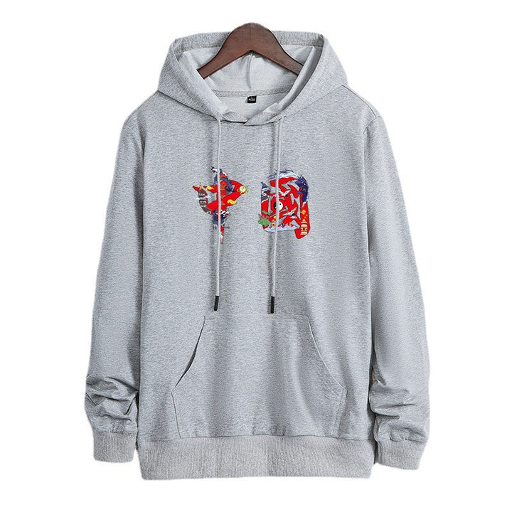 Unisex Kapuzen-Sweatshirt mit Kängurutasche und auffälligem Grafikprint Echo Archiv