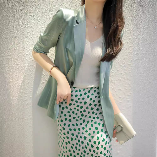 Damen Elegante und vielseitige Blazerjacke Echoarchiv