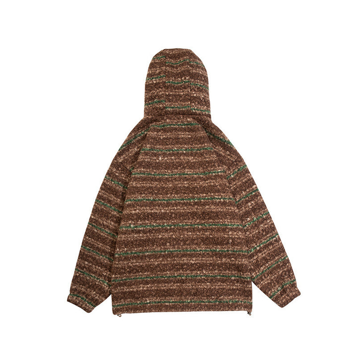 Unisex Strick-Hoodie im Oversize‑Cut mit halbem Reißverschluss Echo Archiv
