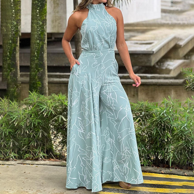 Damen Eleganter Longline Jumpsuit mit Stehkragen, Ballonärmeln und Seitentaschen Echoarchiv
