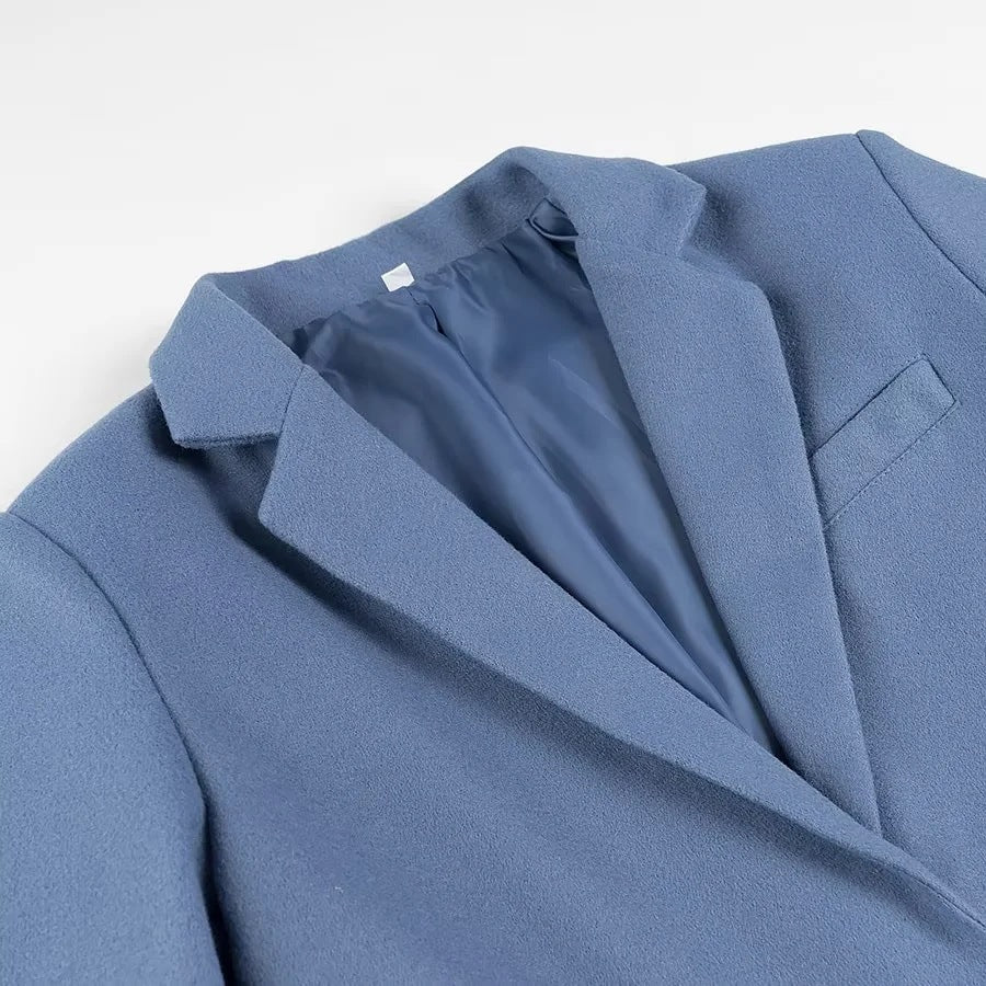 Damen Oversize-Blazer mit langen Fransen und Ziernähten Echo Archiv