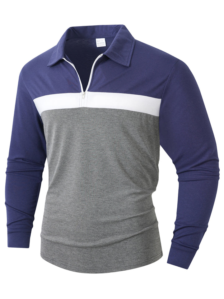 Herren Sportliches Langarmshirt mit Reißverschluss Echoarchiv