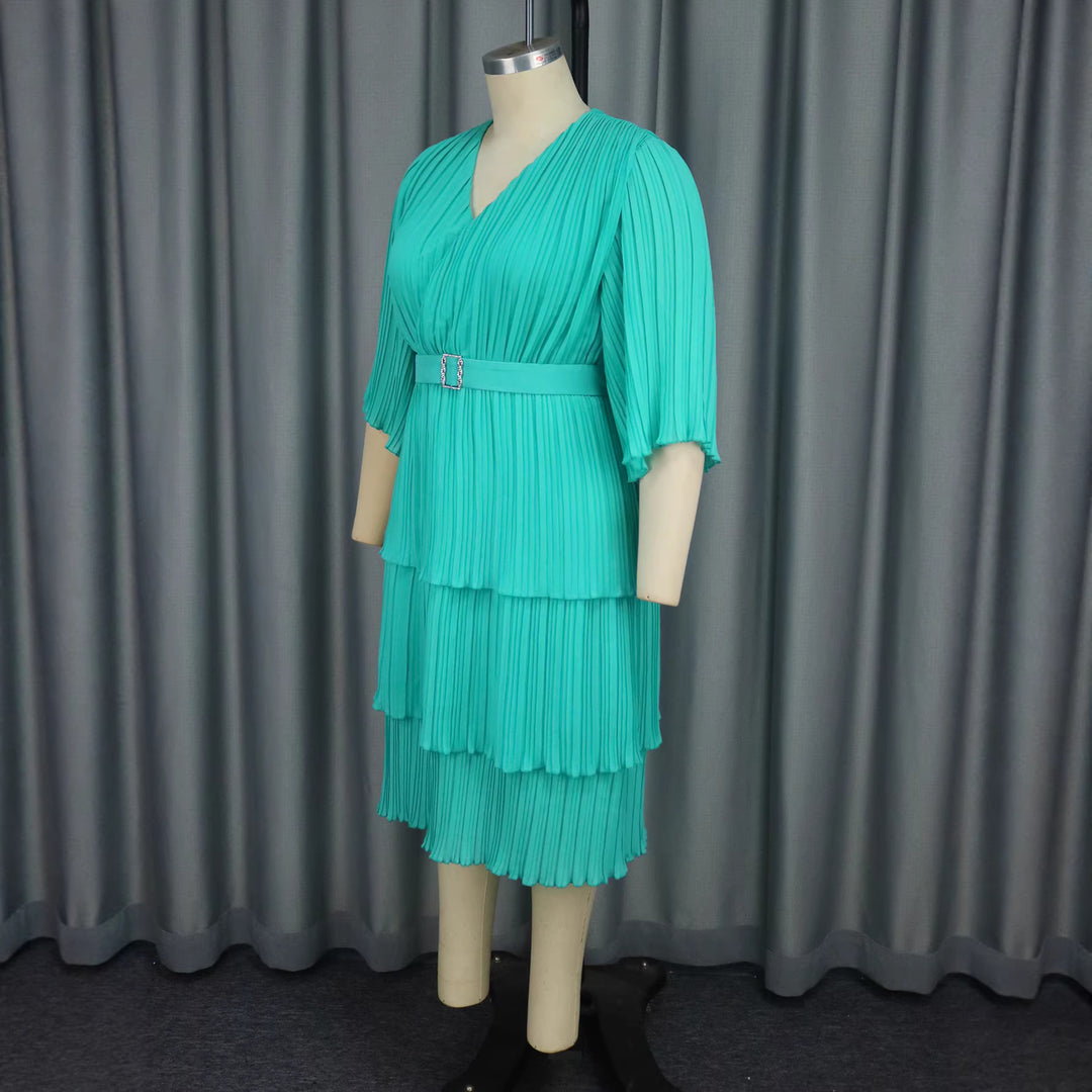 Damen Faltendes Wickelkleid mit eleganter Taillierung Echo Archiv