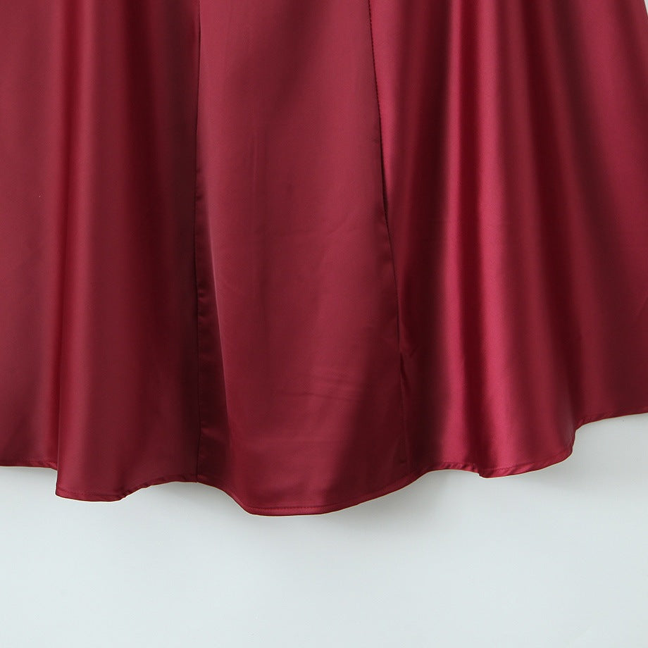 Damen Satin Abendkleid mit Drapé-Ausschnitt Echo Archiv
