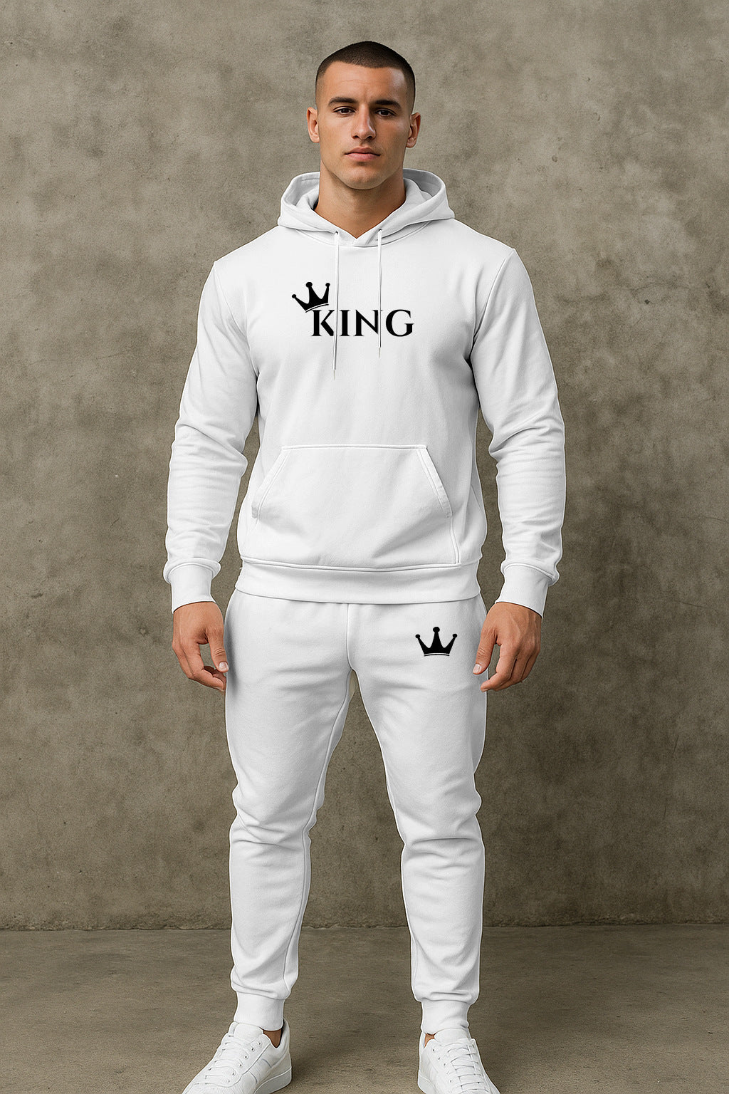 Herren hochwertiger Hoodie und Jogginghose Set Echoarchiv