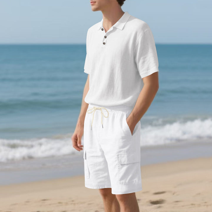 Herren Poloshirt und Badeshorts mit praktischen Taschen Echoarchiv