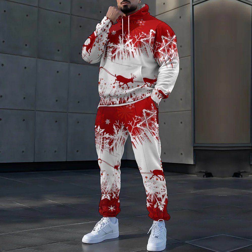 Herren bequemer Winter Jogginganzug mit festlichem Design Echoarchiv