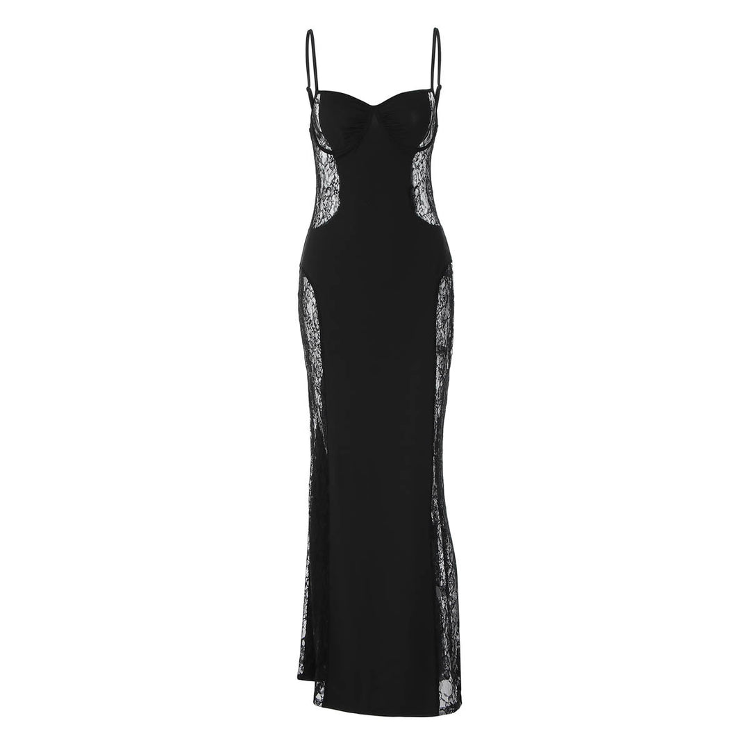 Damen Elegantes Spitzenkleid mit geschmeidiger Passform und verführerischem Design Echo Archiv