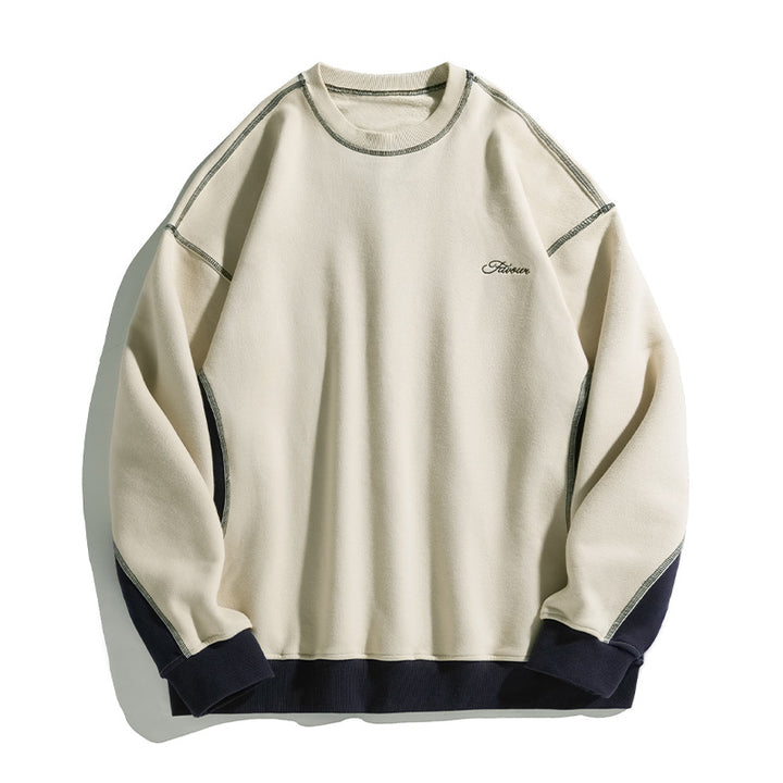 Unisex Oversize-Sweatshirt mit Kontrastnähten, Raglanärmeln und geripptem Saum Echo Archiv