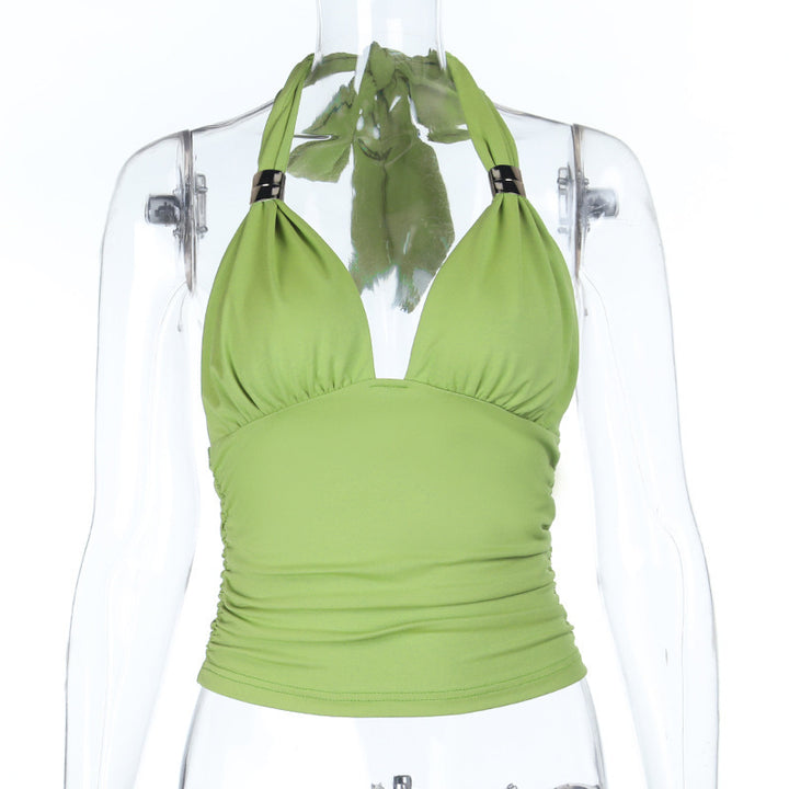 Damen Halter-Bikinioberteil mit Raffung und verspieltem Design Echo Archiv