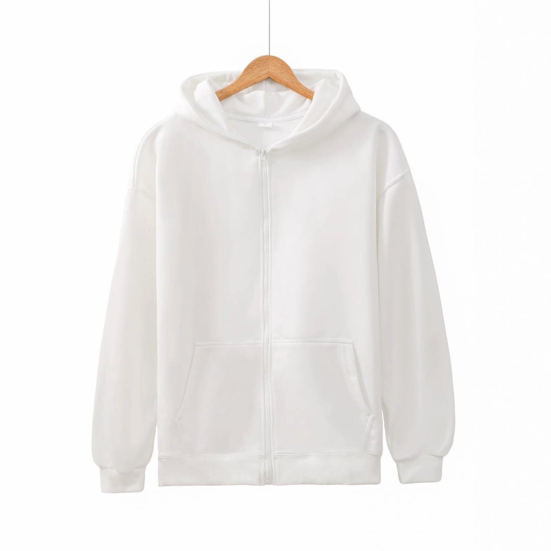 Unisex nan leichter Reißverschluss-Hoodie mit innen angerautem French-Terry, flachen Nähten und Kängurutaschen Echo Archiv